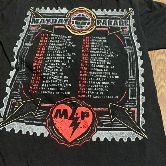 Mayday parade concert‎ t shirt. Band graphic tee. East coast west coast - Picture 5 of 5
